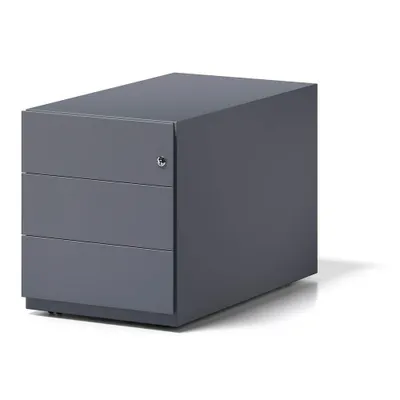 Produktbild von Rollcontainer Note mit Griffleiste anthrazit, 3 Universalschubladen