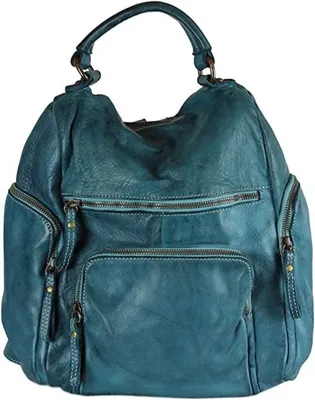 Produktbild von BZNA Rucksack Stella petrol Backpacker Designer Rucksack Damenhandtasche
