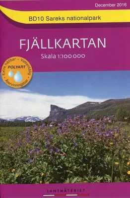Obrázek produktu pro Horská mapa 1 : 100 000 BD10 Národní park Sarek Horská turistická mapa