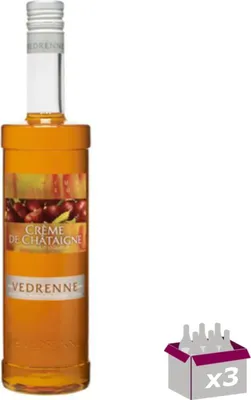 Produktbild von Lot de 3 Vedrenne - Crème de châtaigne 18° - 70cL
