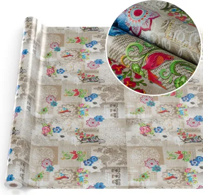 Produktbild von Tischdecke Wachstuch MIMOSA Blumen Beige Robust Wasserabweisend Breite 140 cm Länge 2000 cm