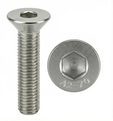 Produktbild von Schrauben M6 x 55 mm mit Senkkopf, Edelstahl, Set mit 10 Stück