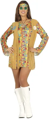 Productafbeelding van Schattig hippie-kostuum voor dames, maat S - L, maat: M