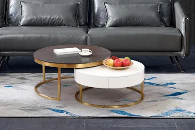 Produktbild von Set 2x Couchtisch Kaffeetisch Beistelltisch Designer Wohnzimmertisch Tische