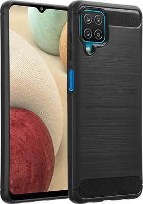Produktbild von imoshion Brushed Back Cover Samsung Galaxy A12 - Schwarz