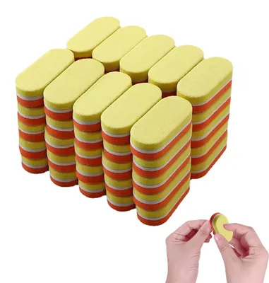 Produktbild von Mini-Nagelfeilenblock, 100/180 Körnung Schwamm-Nagelpuffer für Acrylnägel, doppelseitiger Polierblock für Maniküre-Werkzeuge