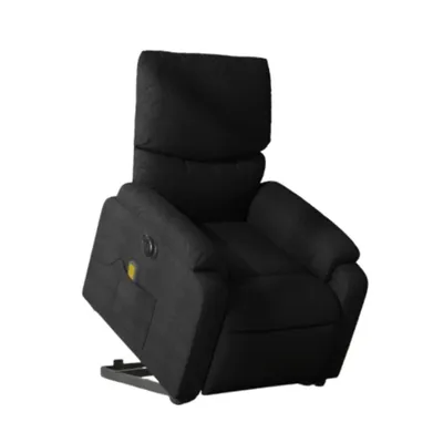 Produktbild von Elektrischer Massage-Relaxsessel zum Aufstehen 99 x 75 x 99 cm Stoff Schwarz