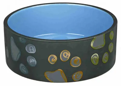 Obrázek produktu pro TRIXIE 24775, Pes, Keramický, Černá, Oranžová, Vzorovaný, 0,75 l, 15 cm