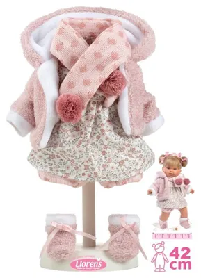 Produktbild von Llorens P42-280 Kleid für eine 42 cm große Puppe