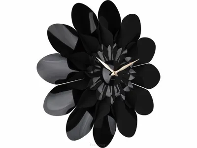 Obrázok produktu pre Dizajnové nástenné hodiny Karlsson Flower 5731BK, 60 cm