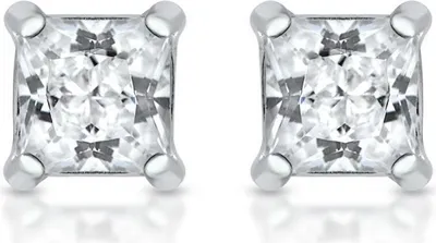 Produktbild von Quadratischer Ohrstecker 925 Sterling Silber Zirkonia SE0018