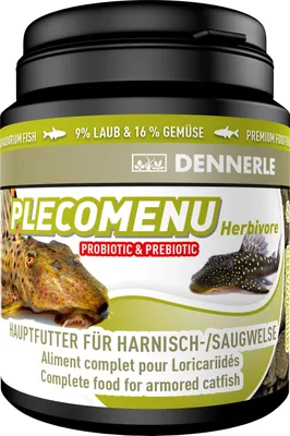 Produktbild von Dennerle Pleco Menu Herbivore 200 ml - Futter für Harnisch- und Saugwelse