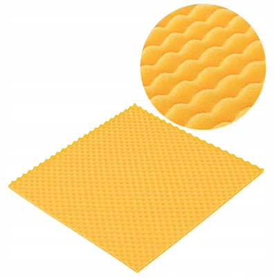 Obrázek produktu pro Bitmat Fala 50x50x2 cm Akustický panel vlnitý žlutý