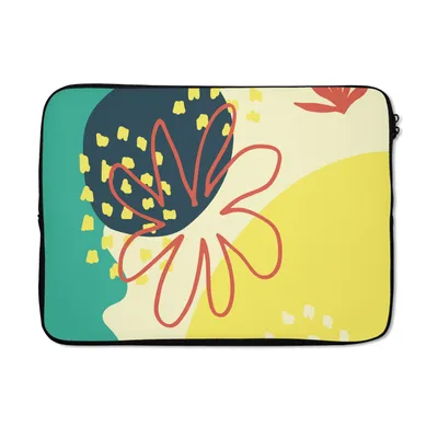 Produktbild von MuchoWow® Laptop Hülle 13 Zoll Sommer - Blume - Pastell Laptoptasche - Laptophülle - Sleeve - Rundumschutz