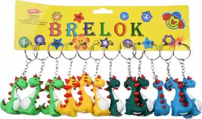 Produktbild von Kinder-Drache Schlüsselanhänger Rucksack- Und Taschenanhänger 12Er-Set