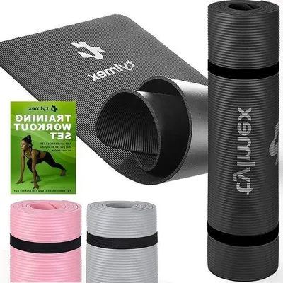 Produktbild von 8 mm starke Antirutsch- Yogamat aus hochwertigem NBR-Hochleistungs-Schaum - Perfekt für Yoga, Pilates und Körpertraining - Extra weiche Dämpfung - Umweltfreundlich mit Tragegurt - Selbsttraining zu Hause - 3 Farben