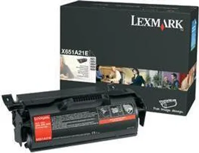 Image de Toner LEXMARK X651A21E X651 CARTOUCHE NOIRE