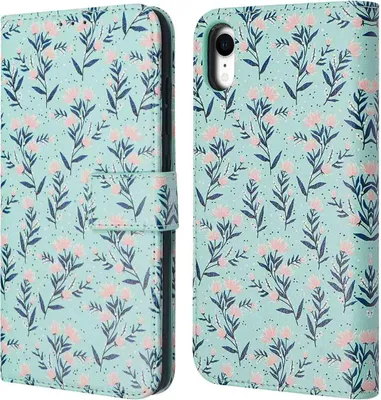 Image de imoshion Design Bookcase voor de Apple iPhone Xr - Blue Flowers