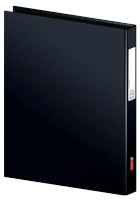Produktbild von Ringbuch mit 2 Ringen, DIN A4, 20 mm Füllhöhe, schwarz