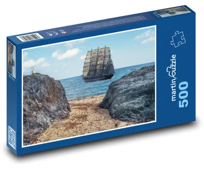 Obrázok produktu pre Puzzle 500 Plachetnica pri pobreží - martinpuzzle