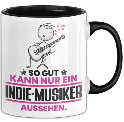 Produktbild von Indie-Musiker Geschenk Tasse So Gut Kann Nur Ein Indie-Musiker Aussehen Geschenkidee Kaffee-Becher (Schwarz)