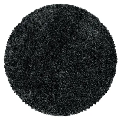 Obrázek produktu pro Carpetsale24 Shaggy Koberec Super M?kký Jednobarevný Vysoký Chlup do Obývacího Pokoje a Ložnice Hebký a Pohodlný, Velikost: 200 cm kulatý