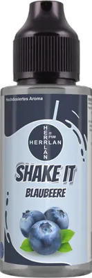 Produktbild von SHAKE IT Blaubeer-Aroma, hochdosiertes Lebensmittelaroma in der praktischen Schüttelflasche I HERRLAN - Qualität
