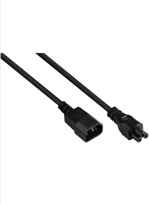 Produktbild von Good Connections Kaltgeräteverlängerung an C5 schwarz 3m