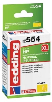 Produktbild von Edding EDD-554, Hohe (XL-) Ausbeute, Gelb, 26 ml, 1 Stück(e), 1765 Seiten, Einzelpackung