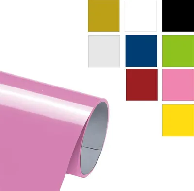 Obrázek produktu pro PU Heat Transfer Vinyl Roll 12 "x6ft - nažehlovací fólie na textil, trička a látkové tašky, růžová