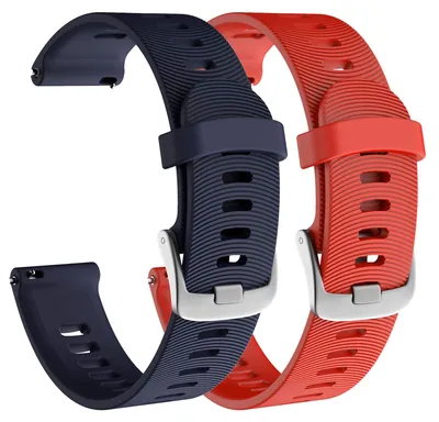Obrázek produktu pro ISABAKE Náhradní řemínky QuickFit 20 mm pro hodinky Garmin Forerunner 245/245 Music, 645/645 Music, Vivoactive 3/3 Music. Vyrobeno z měkké silikonové gumy
