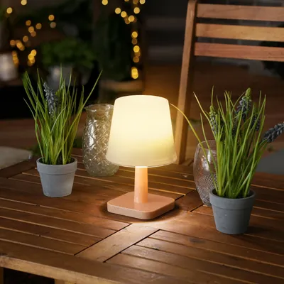 Produktbild von esotec Solar Tischleuchte HARMONY Holzoptik Solarmodul AKKU outdoor IP44 102912