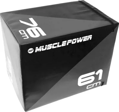 Produktbild von Muscle Power Soft Plyo Box Schwarz 3-in-1 (51/61/76 cm)
