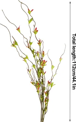 Produktbild von Künstlicher Schneezweig,Künstliche lockige Zweige Pflanze,Künstliche Schneestämme,Künstlicher Blumenzweig,Simulation Schneezweig