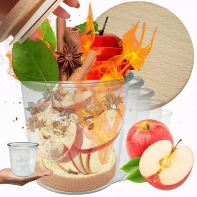 Produktbild von Weck Einmachgläser 580ml mit Holzdeckeln, hitzebeständig, 6er-Set