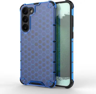 Produktbild von Honeycomb Hülle für Samsung Galaxy S23+ Panzer Hybrid Cover Blau