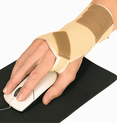 Produktbild von Handgelenk-Bandage elastisch Schiene Stütze Handgelenk-Schiene schwarz links 2-S-M-12,0-17,5cm