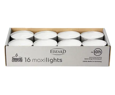 Produktbild von 16 Maxiteelichter 58 mm, Alu Hülle