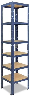 Obrázek produktu pro shelfplaza HOME 230x60x60cm Shelf v modrá provedení s 6 policemi a nosností 145 kg na polici
