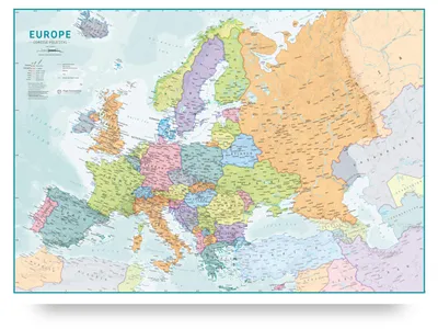 Obrázok produktu pre Mapa Európy – politická – laminovaná – 59 x 42 cm