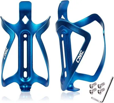 Produktbild von Famanu Flaschenhalter für Rennrad und Mountainbike - Blau - 2 Stück