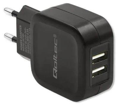 Produktbild von Qoltec 50185 Ladegerät für mobile Geräte Smartphone, Tablet Schwarz AC Indoor