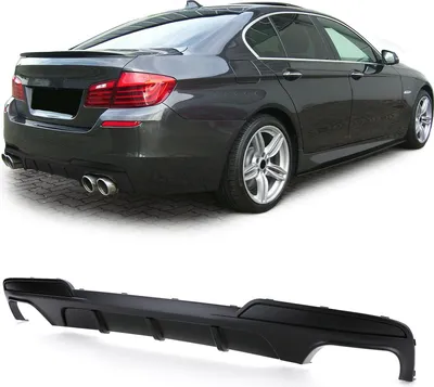 Produktbild von Heckdiffusor Performance Schwarz Matt passt für 5er BMW F10 F11 550i M550d