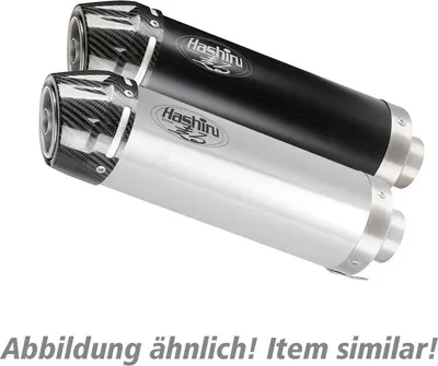 Produktbild von Hashiru Auspuff ST06 Edelstahl, Kräftiger Klang, E-, Carbon-Endkappe