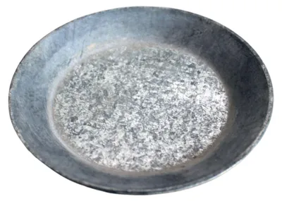 Produktbild von Blumentopf-Untersetzer aus Metall, silberfarben