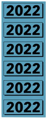 Produktbild von ELBA Inhaltsschild "2023" grau Maße: (B)57 x (H)25 mm
