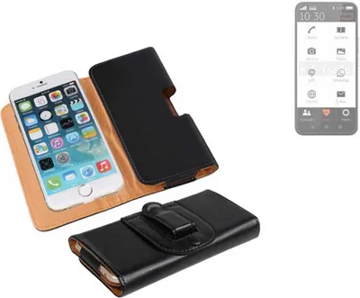 Produktbild von K-S-Trade Schützhülle Handyhülle kompatibel mit Gigaset GS5 Senior Holster Gürtel Tasche Schutzhülle Handy-Tasche Smartphone Case Seitentasche
