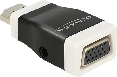 Immagine prodotto di Delock 65586 DELOCK HDMI Adapter A -> D-Sub15 St/Bu screwless +Audio