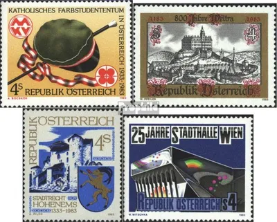 Produktbild von Briefmarken Österreich 1983 Mi 1739,1740,1741,1742 (kompl.Ausgaben) postfrisch Sondermarken
