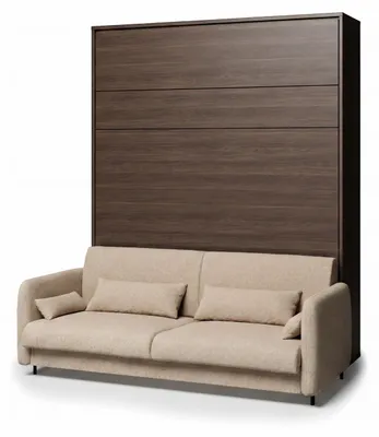 Produktbild von Schrankbett Mit Sofa Bed Concept 160X200 Cm Lenart Bett Im Schrank Klapbett Grau/Grau